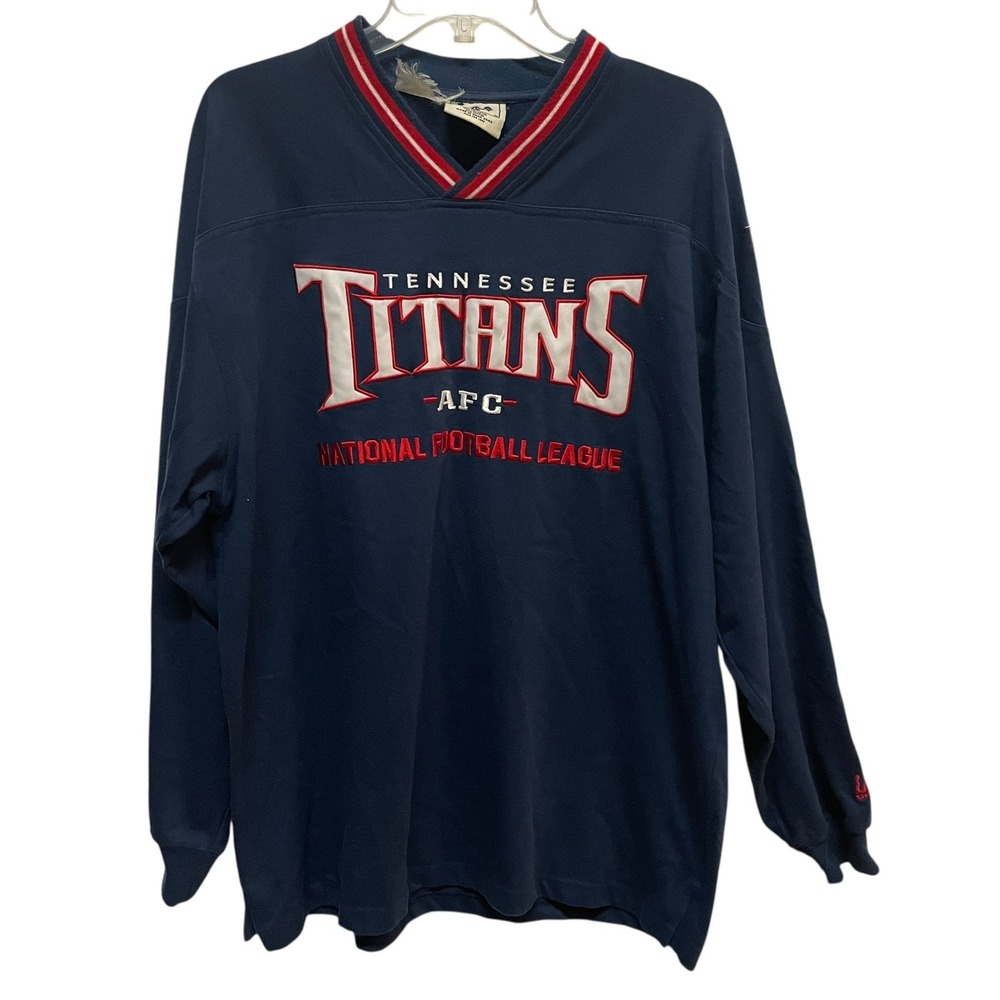 Vintage Lee Sport Tennessee‎ Titans NFL Sweatshirt Long Sleeve Men's XL 90s Y2K